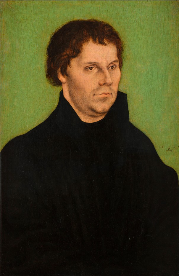 Portrait of Martin Luther by Lucas Cranach (1525)